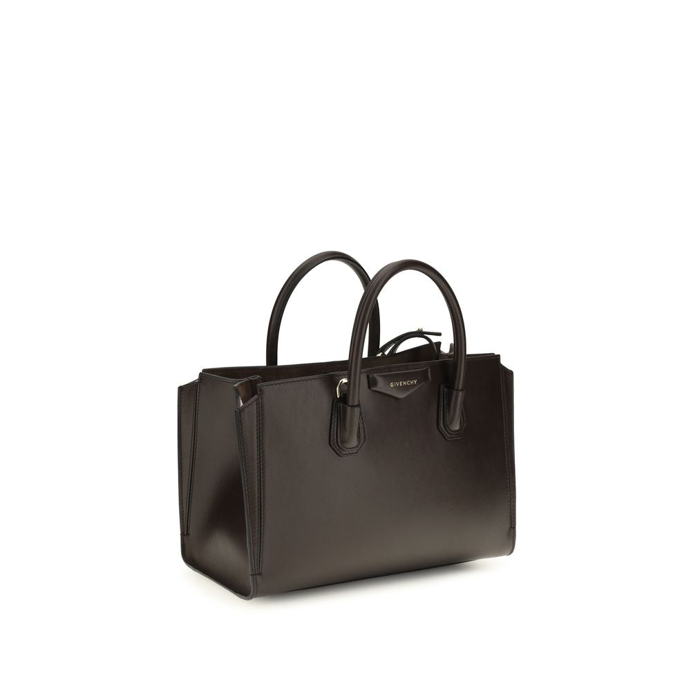 Braune Kalbsleder Bos Taurus Schultertasche