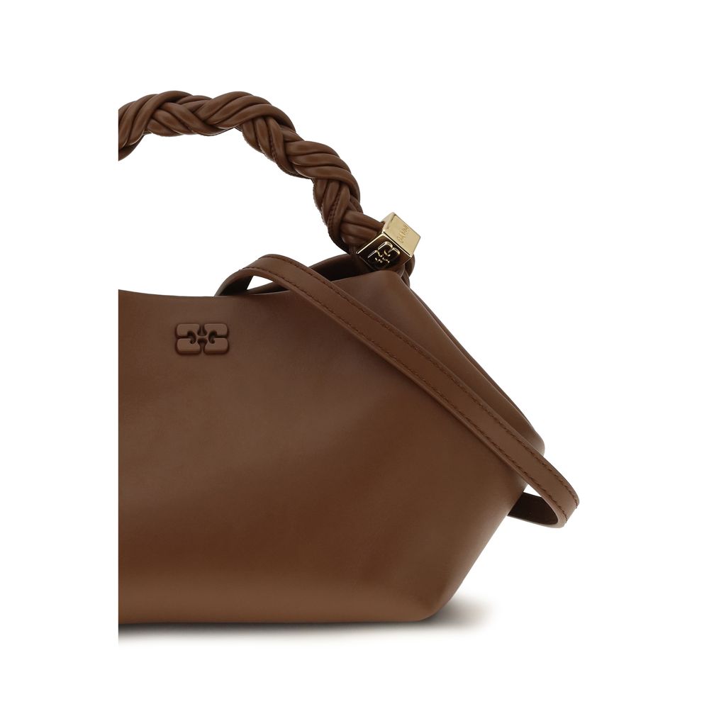 Braune Schultertasche aus recyceltem Leder