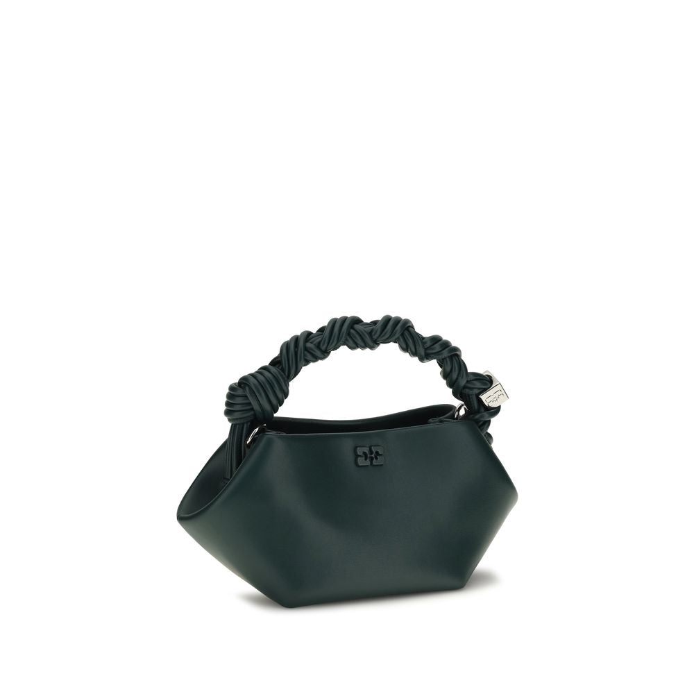 Shoulder bag in recycled bicolor leather