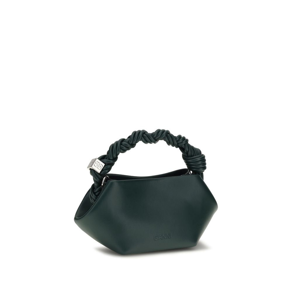 Shoulder bag in recycled bicolor leather