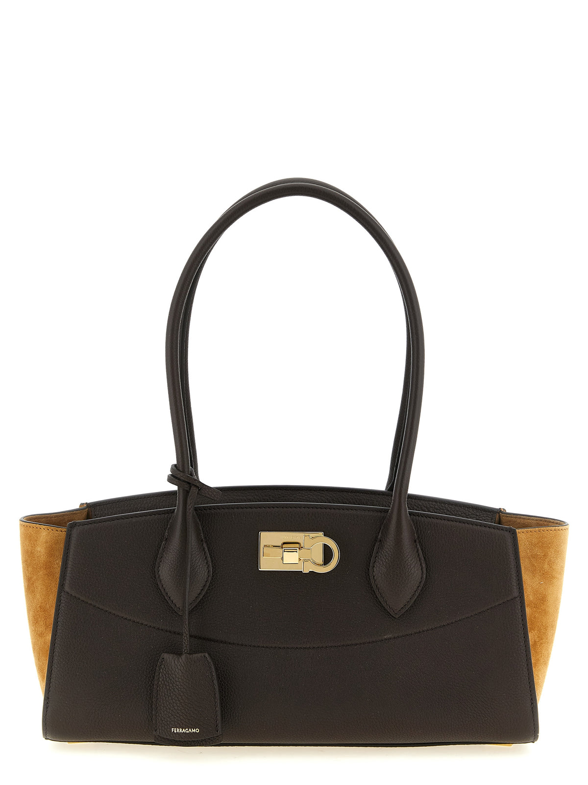 Braunes Kalbsleder Damen Crossbody Tasche