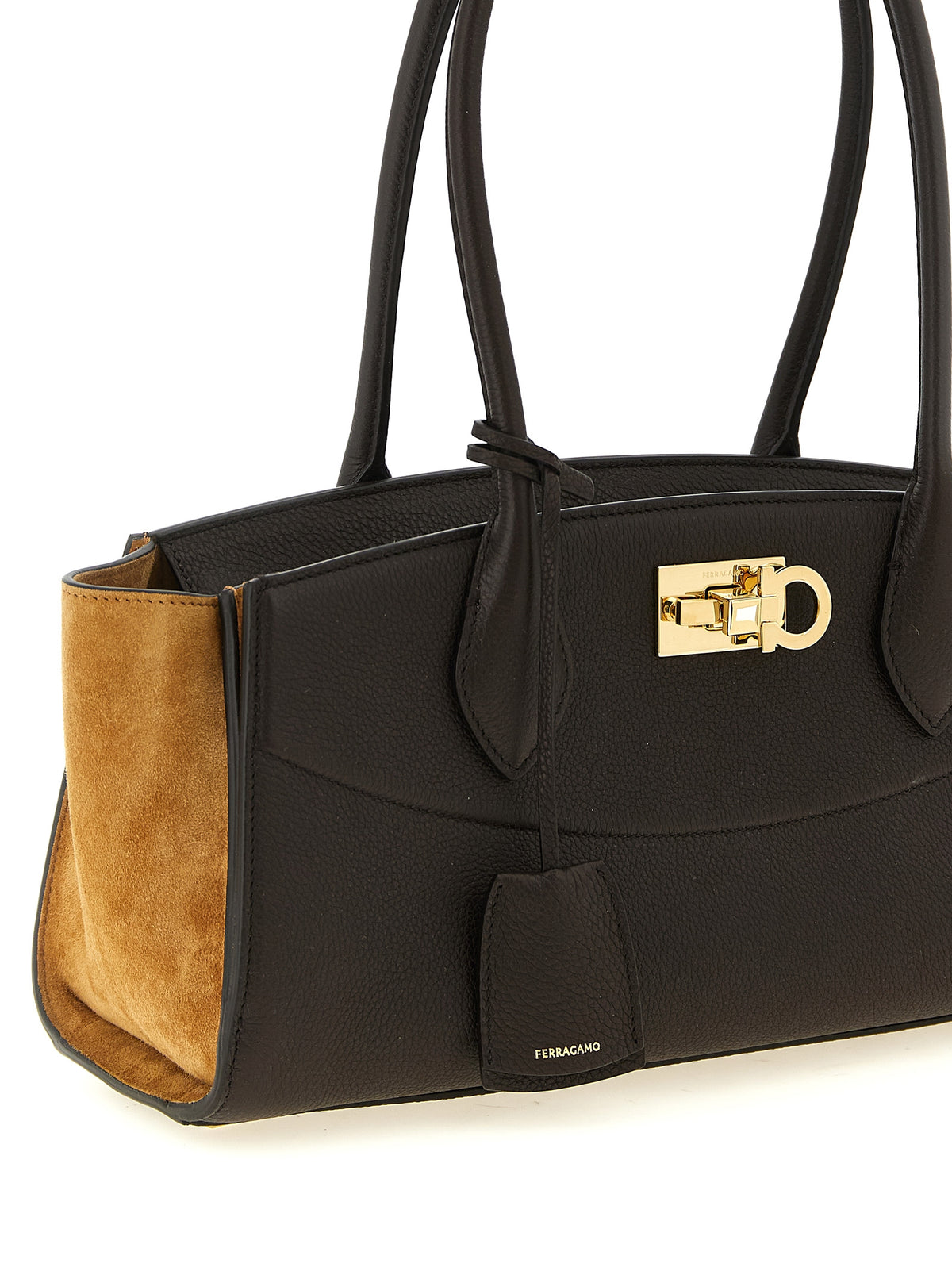 Braunes Kalbsleder Damen Crossbody Tasche
