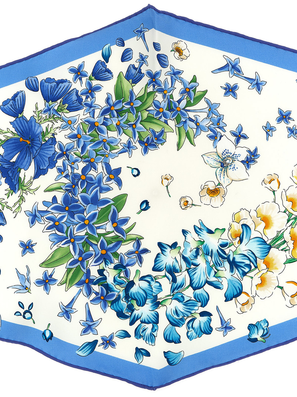 Blaues Seidentuch