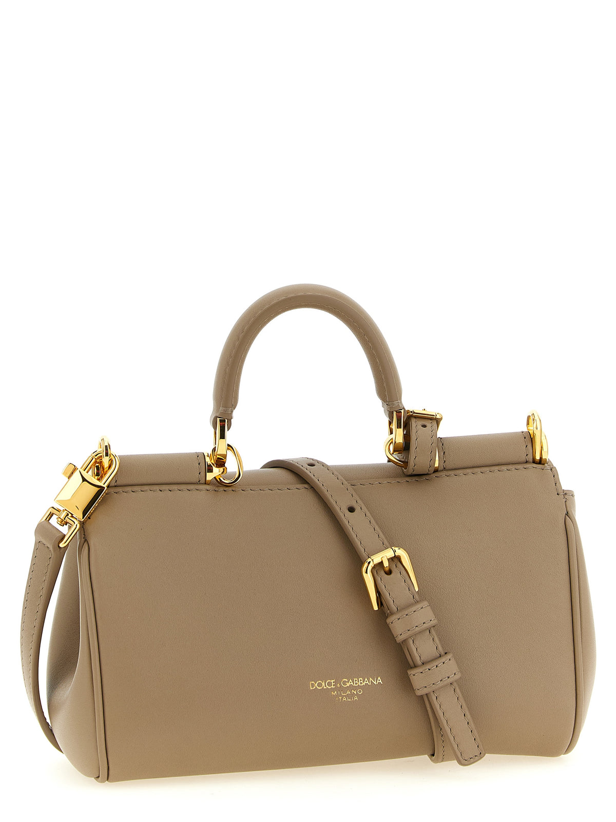 Beige Kalbsleder Umhängetasche