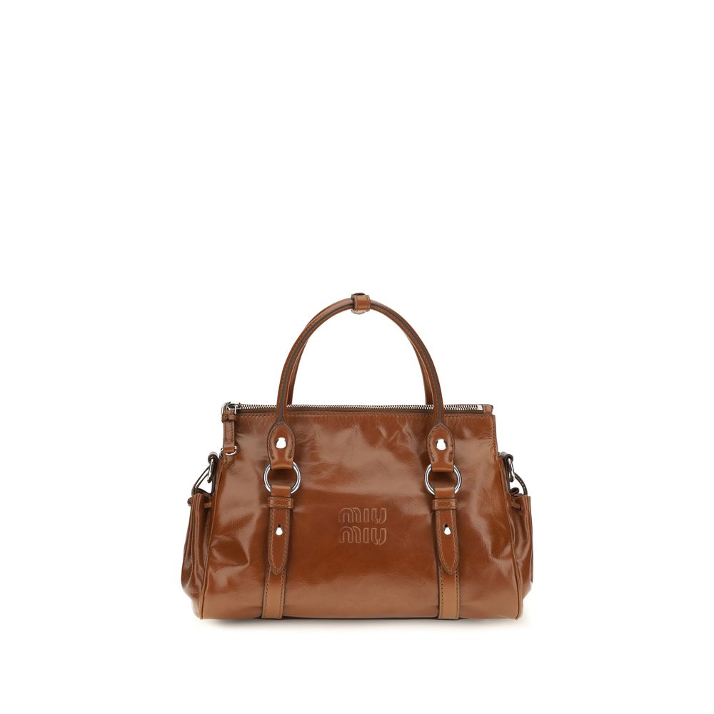 Braune Kalbsleder Bos Taurus Handtasche