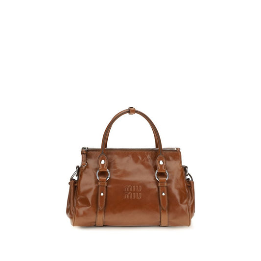 Brown calf leather Bos Taurus handbag