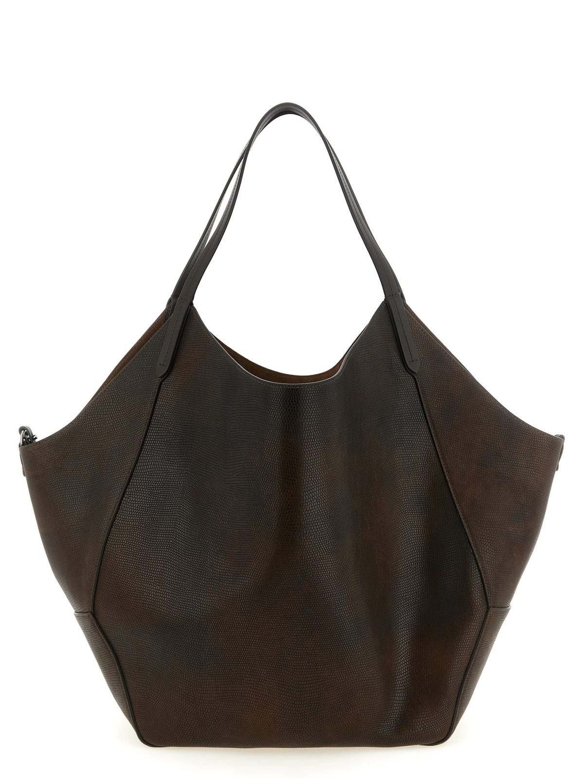Braune Kalbsleder-Tote Bag