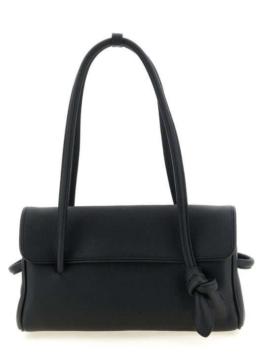 Schwarze Kalbsleder-Handtasche