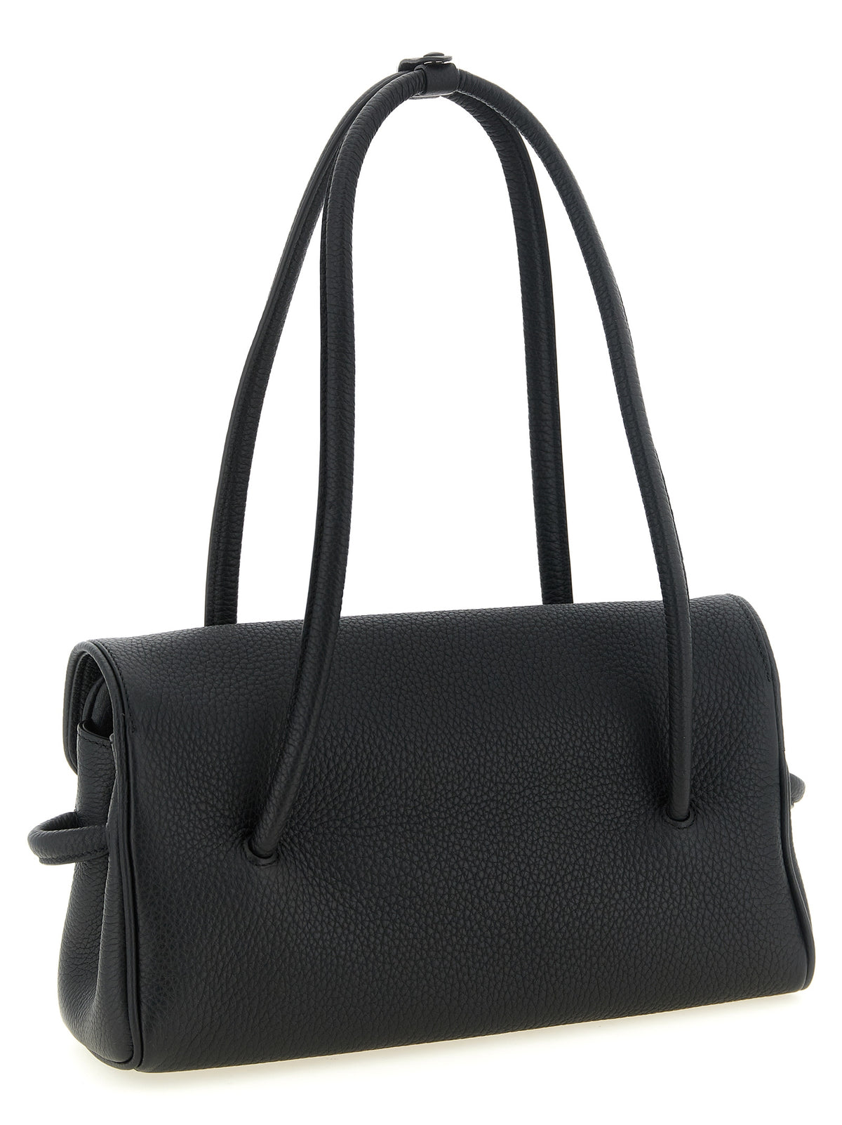 Schwarze Kalbsleder-Handtasche