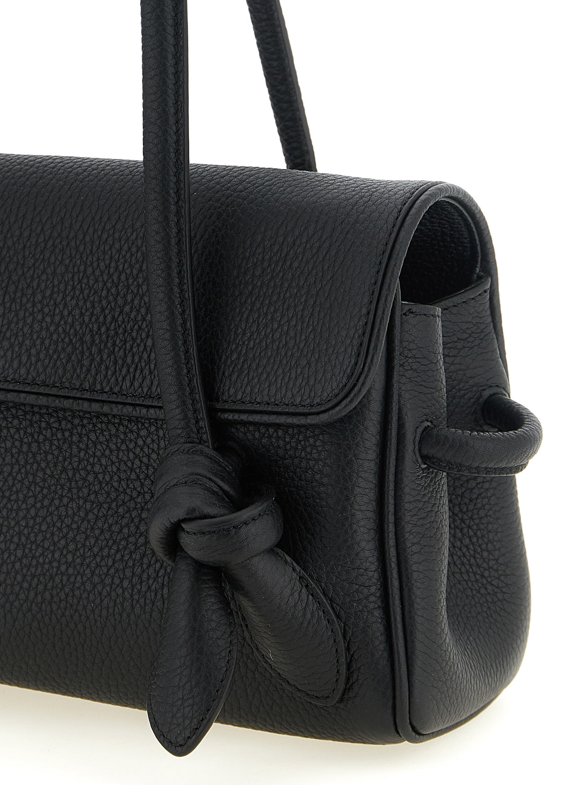 Schwarze Kalbsleder-Handtasche