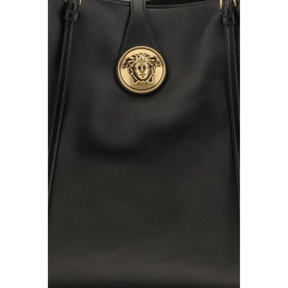 Schwarze Lammleder Schultertasche Ovis Aries