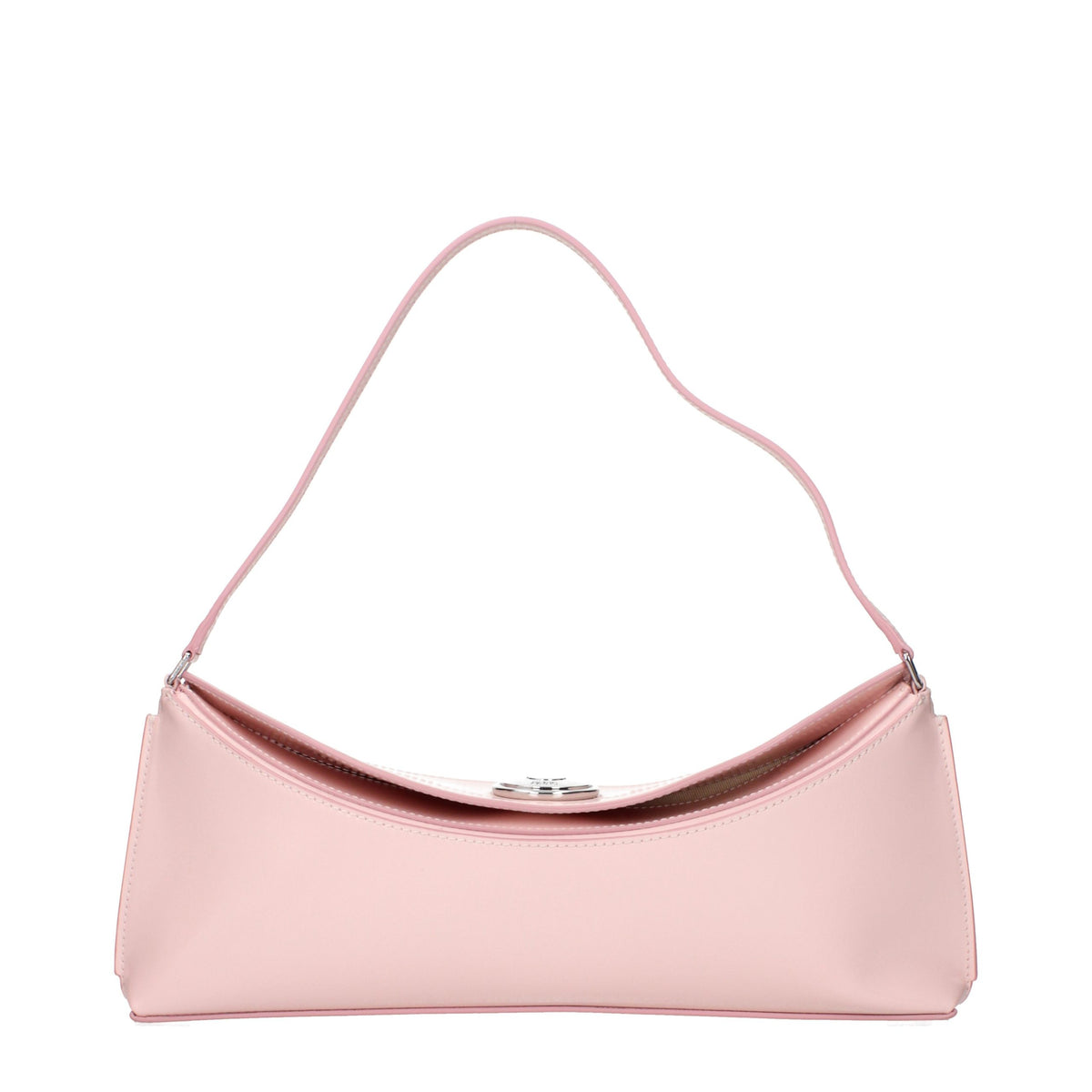 Schultertasche aus pinkfarbenem Leder