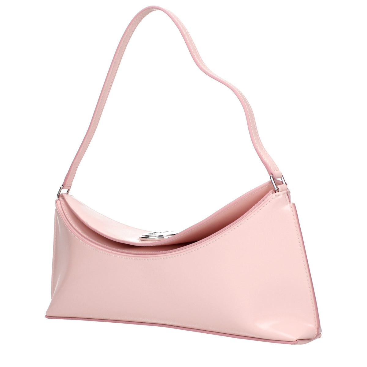 Schultertasche aus pinkfarbenem Leder