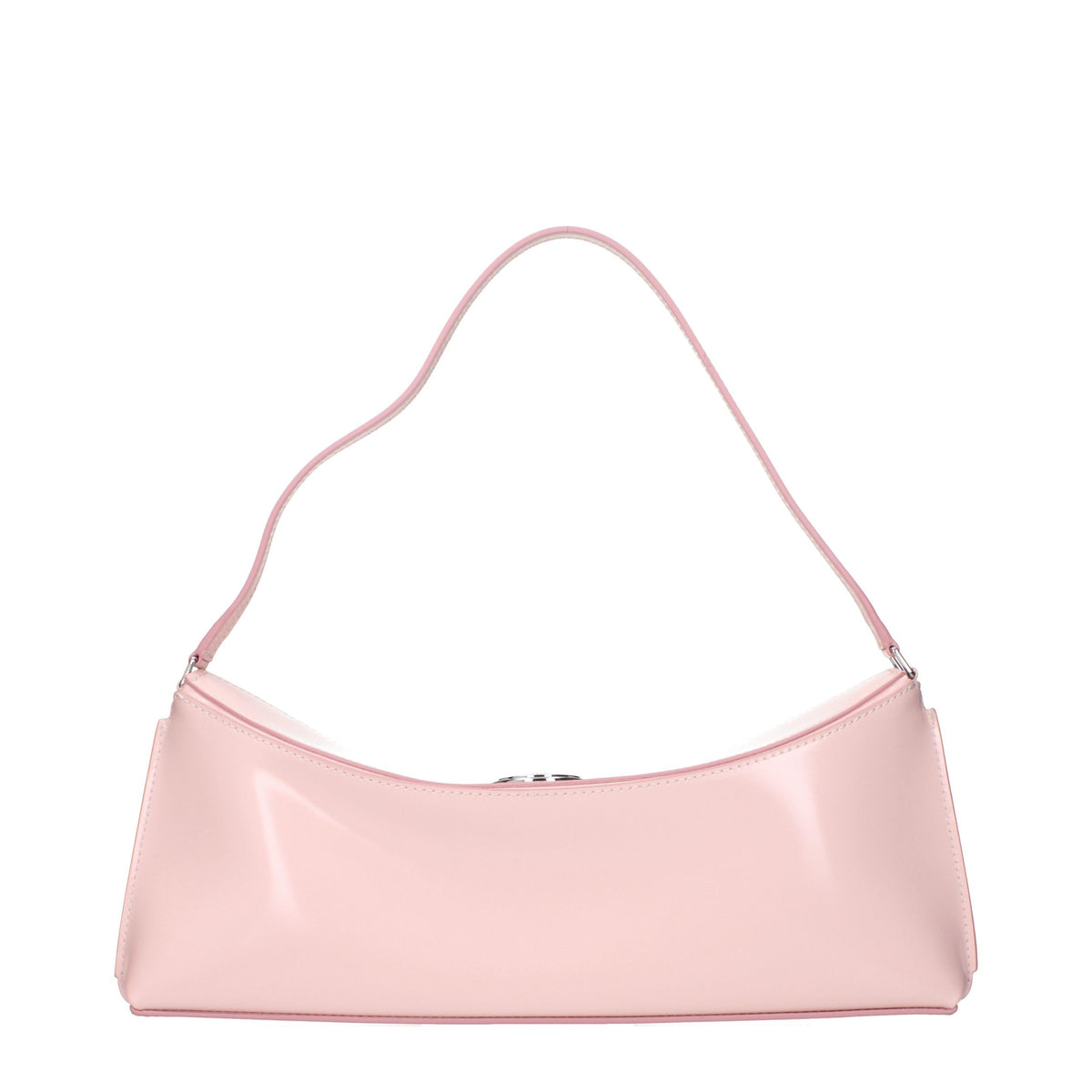 Schultertasche aus pinkfarbenem Leder