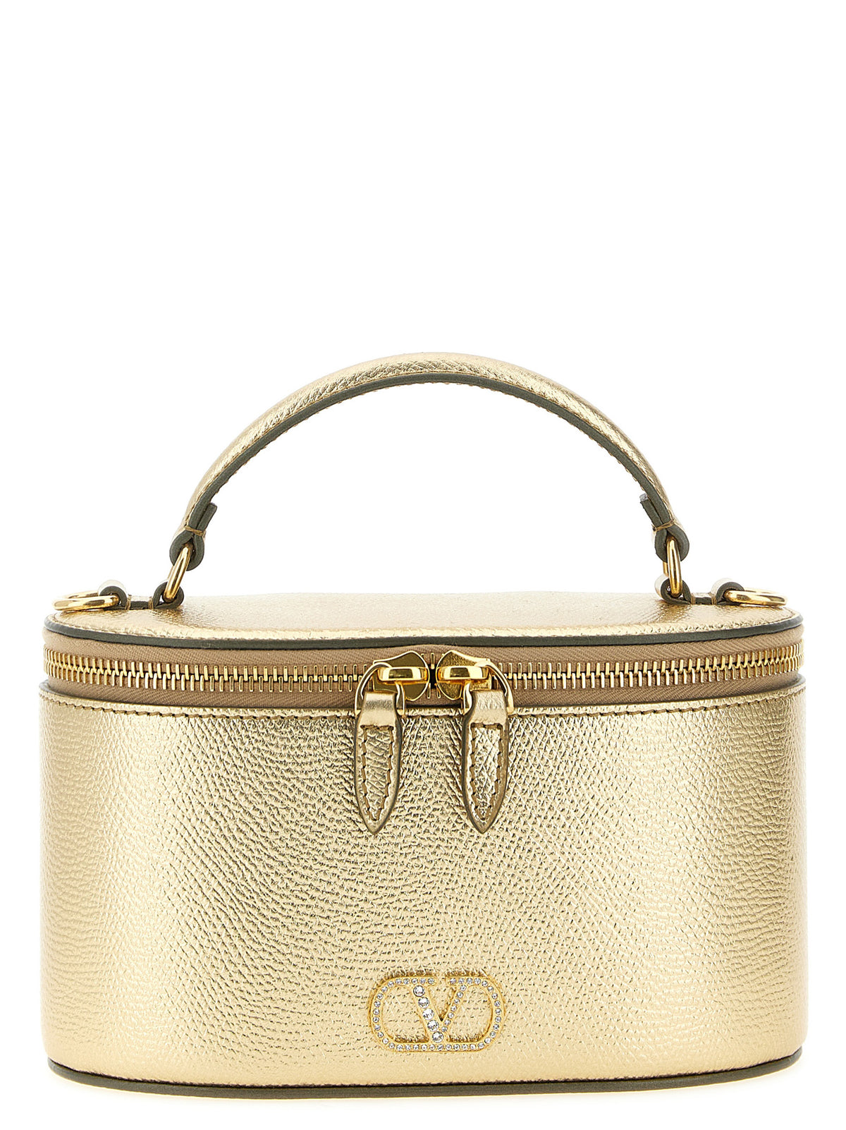 Handtasche aus Kalbsleder in Gold