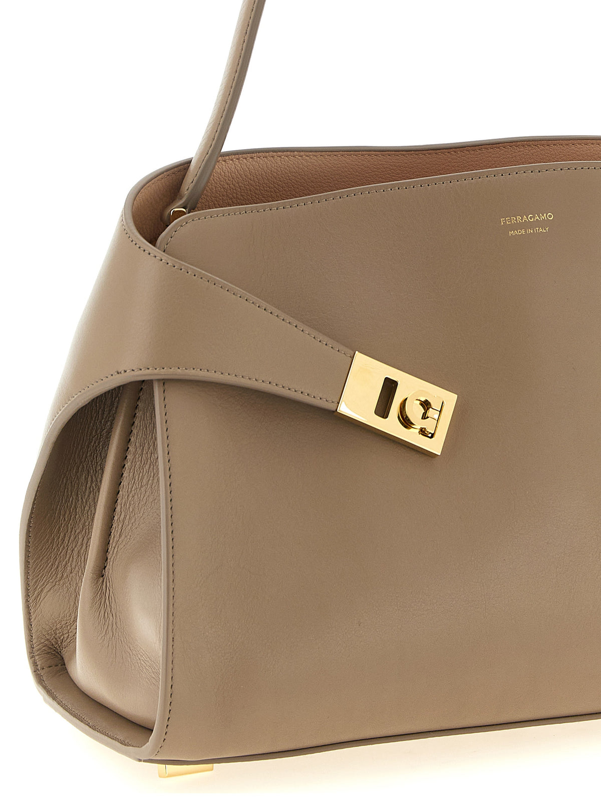 Schultertasche aus mehrfarbigem Kalbsleder