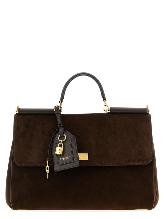 Braune PVC Handtasche