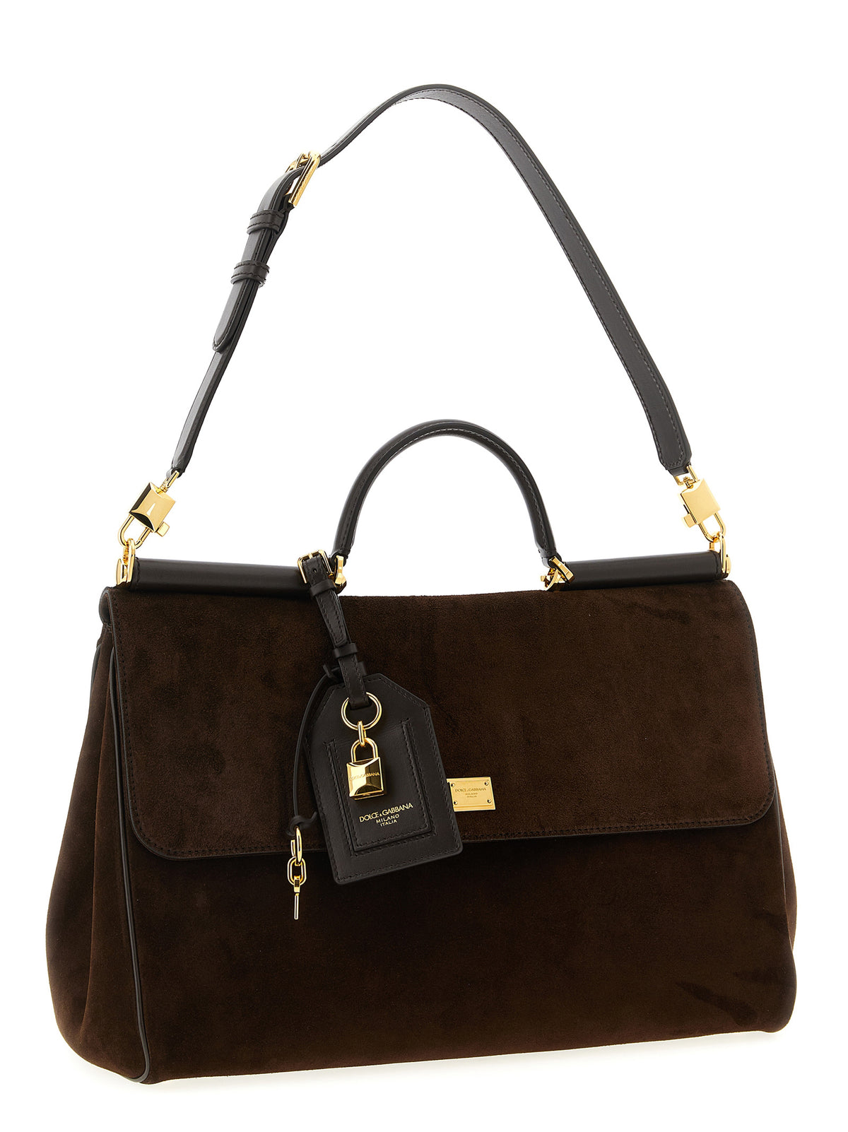 Braune PVC Handtasche