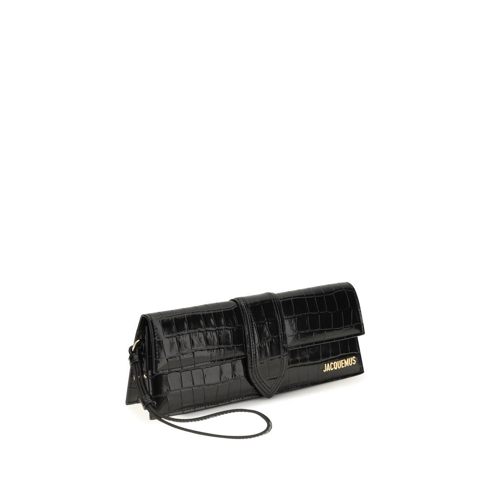 Schwarze Bos Taurus Kalbsleder Clutch