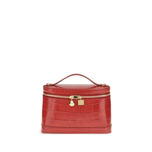 Shoulder bag in red calfskin Bos Taurus