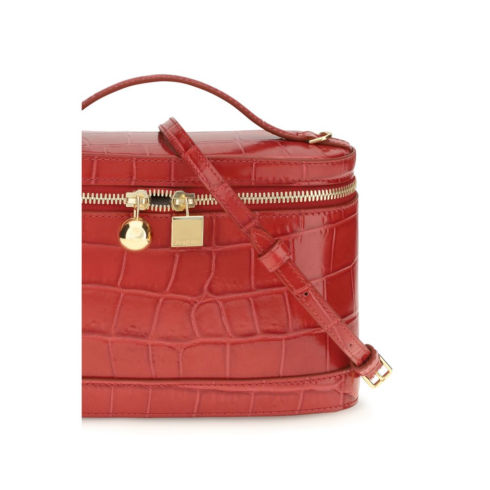Shoulder bag in red calfskin Bos Taurus