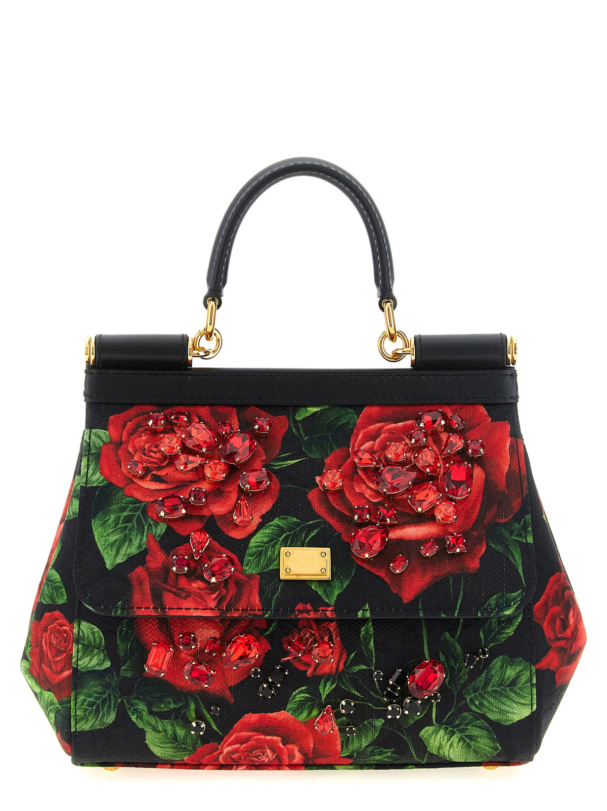 Rote Baumwoll-Handtasche