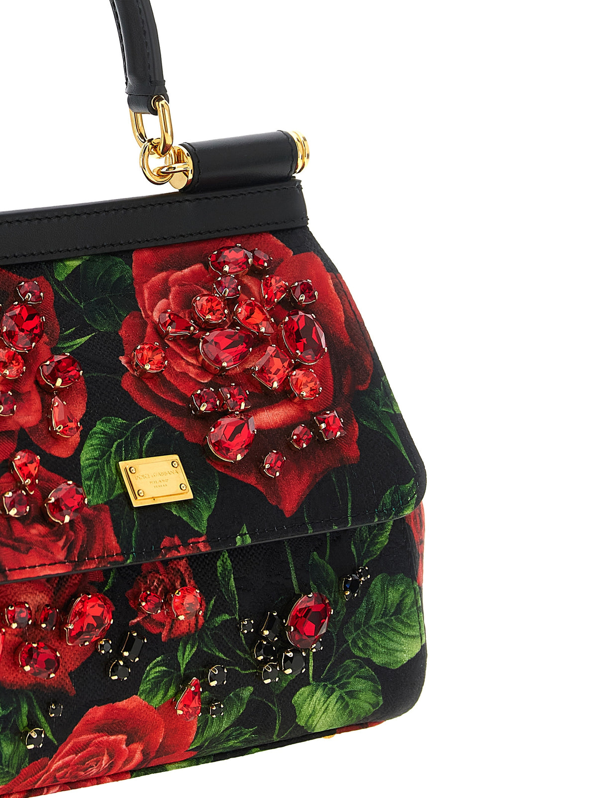 Rote Baumwoll-Handtasche