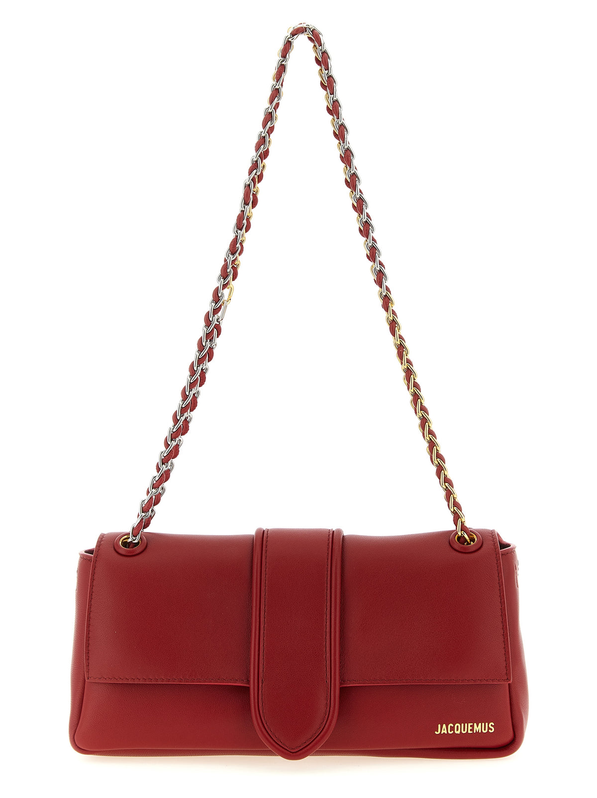 Rote Lammleder-Schultertasche