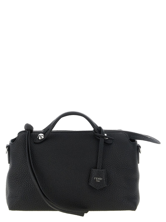 Schwarze Kalbsleder-Handtasche