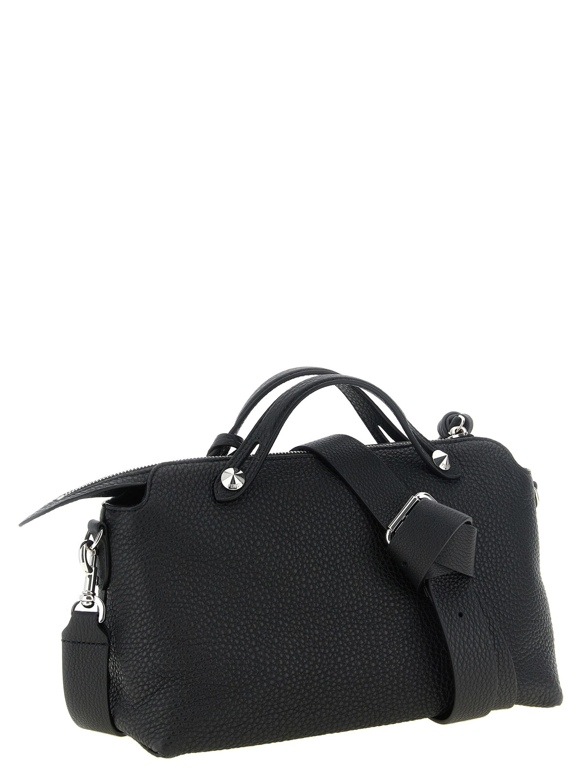 Schwarze Kalbsleder-Handtasche