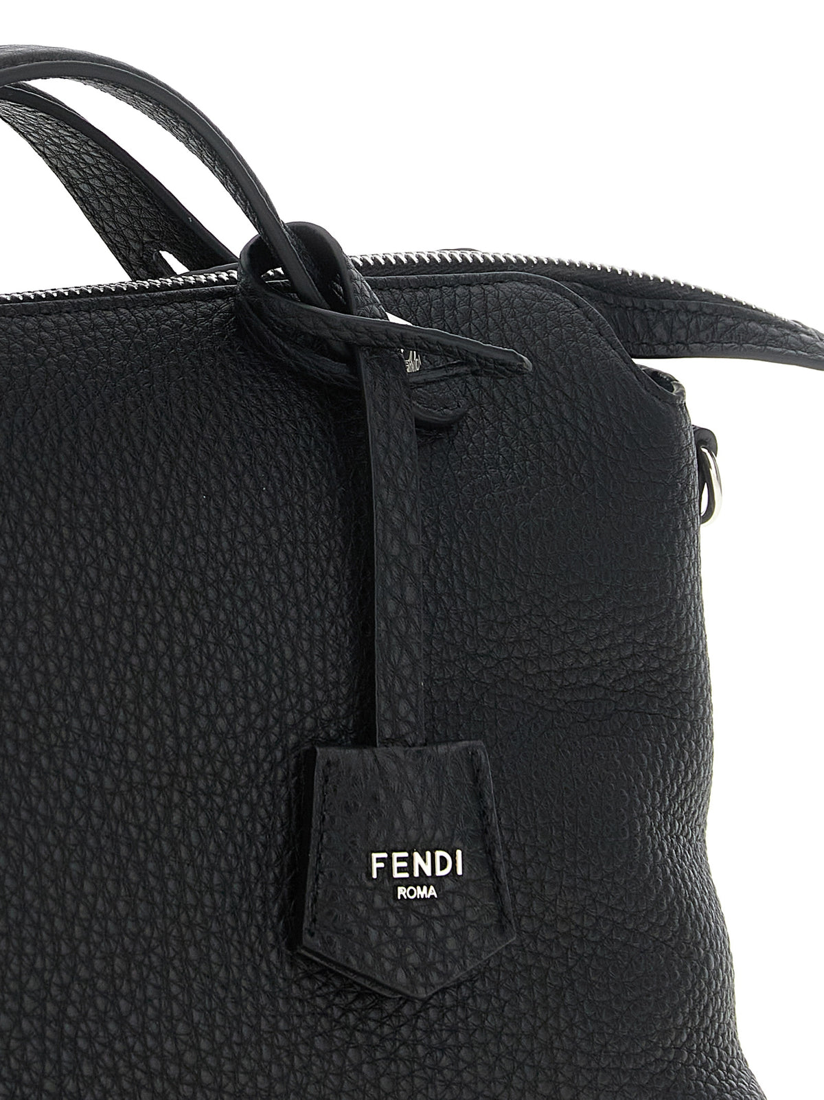 Schwarze Kalbsleder-Handtasche
