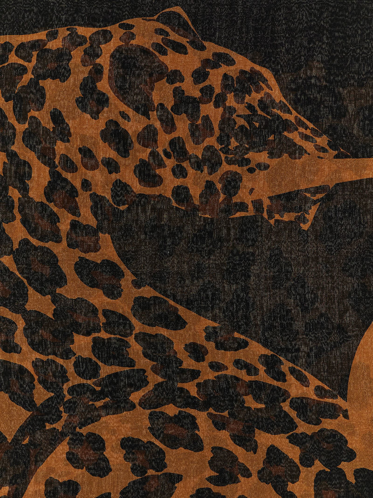 Schwarzer Woll-Foulard