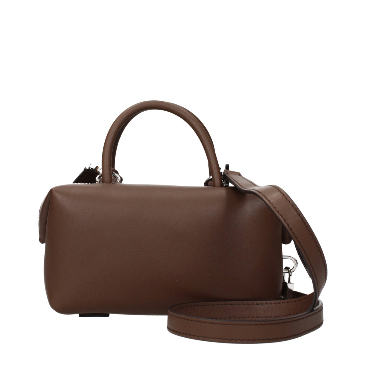 Braune Lederhandtasche