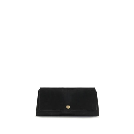 Schwarze Bos Taurus Kalbsleder Clutch
