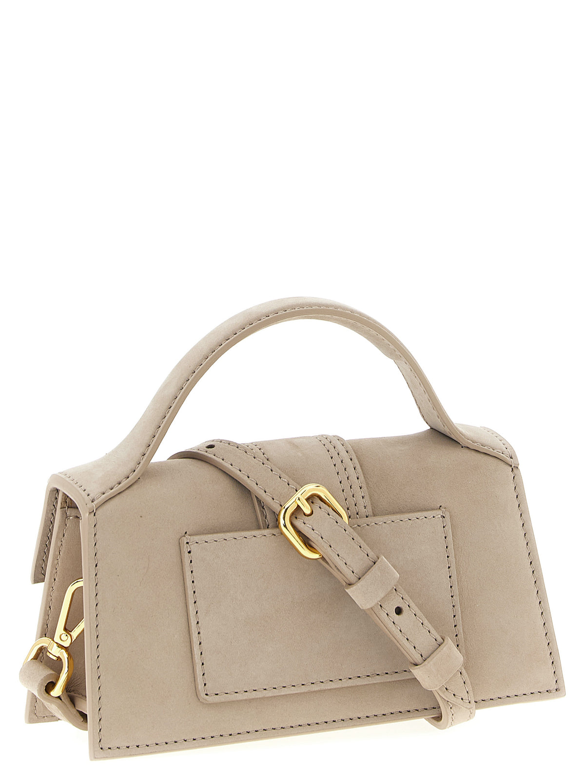 Beige Kalbsleder Handtasche
