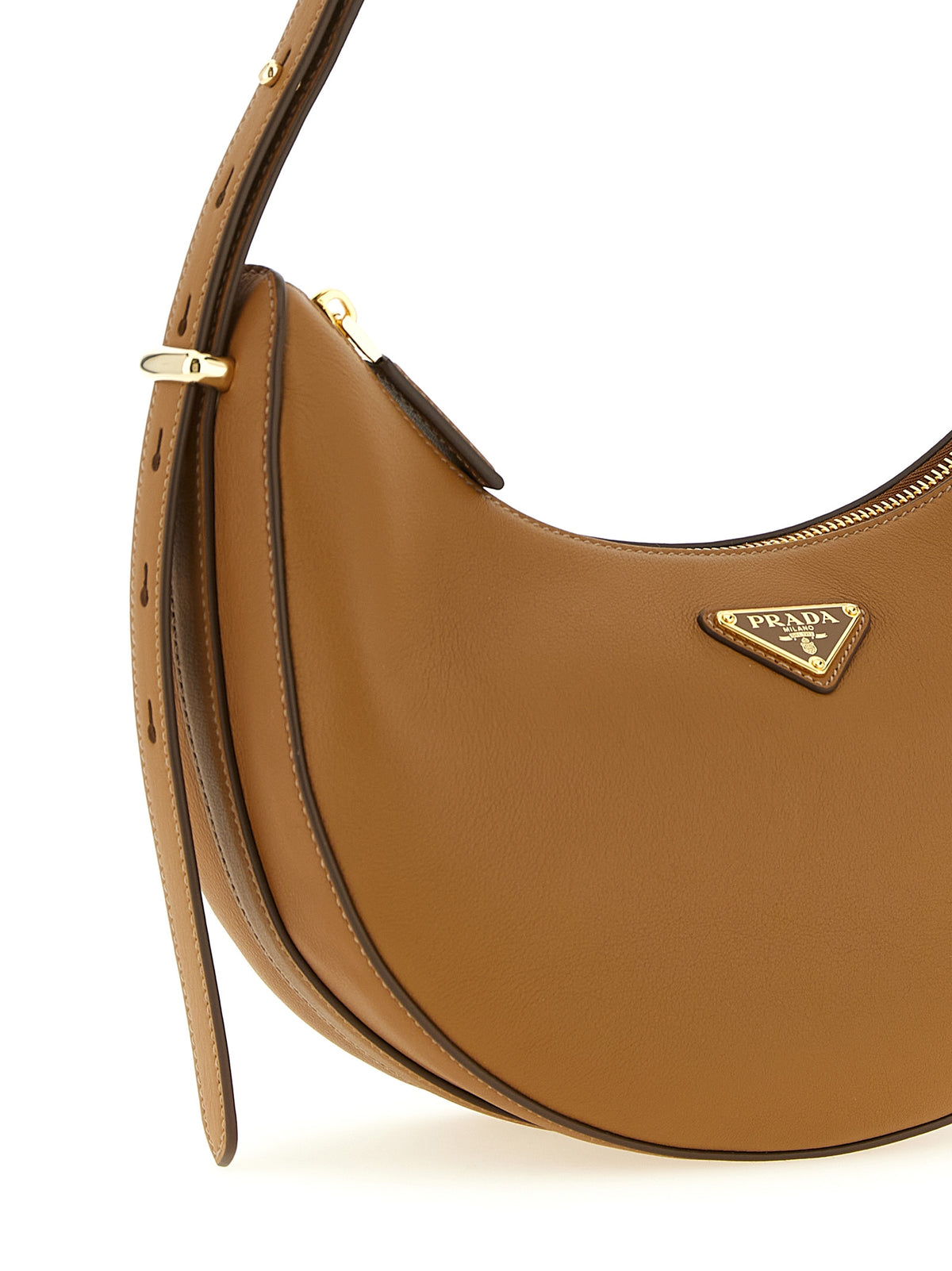 Braunes Kalbsleder Damen Crossbody Tasche
