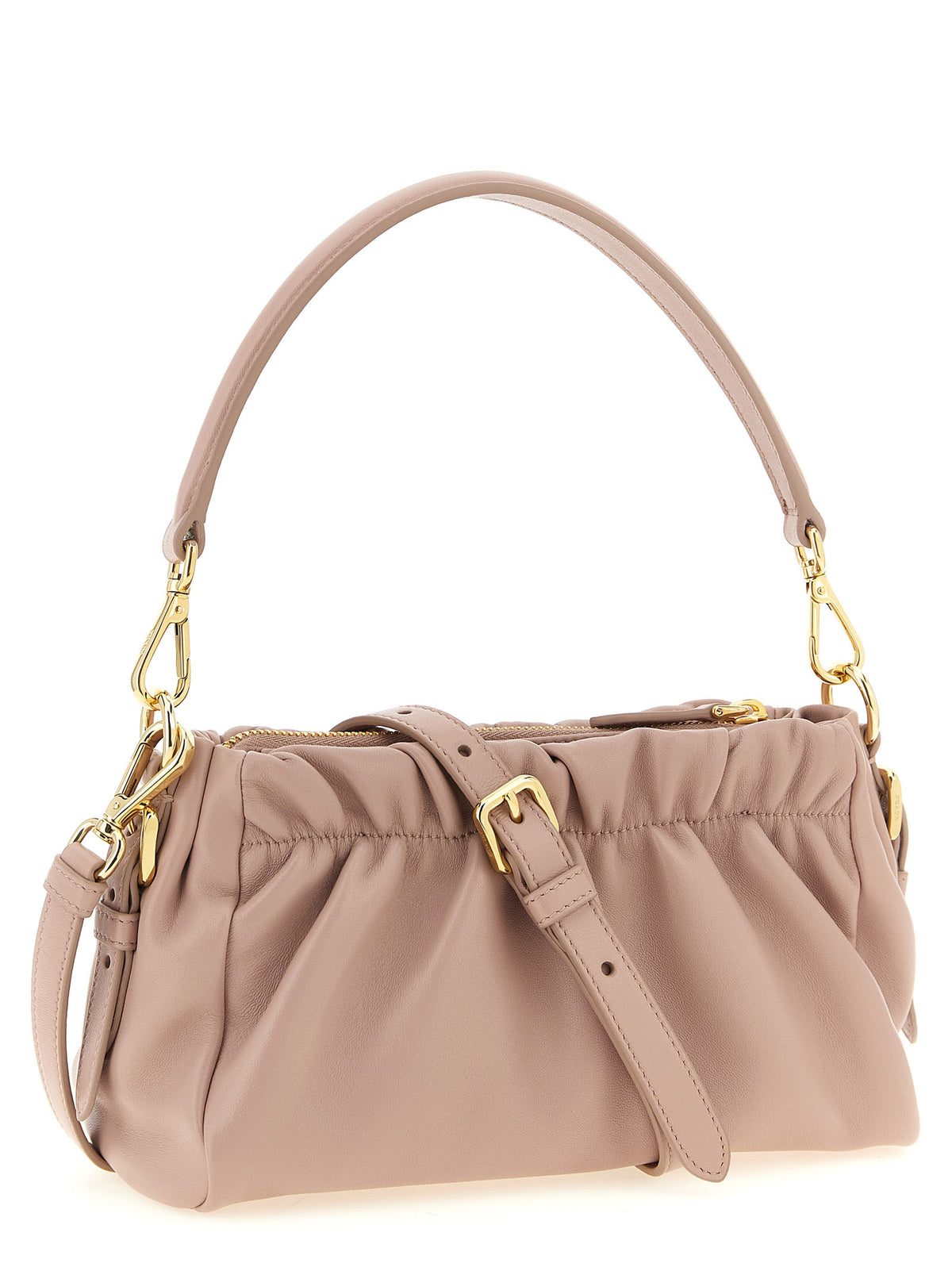 Schultertasche aus mehrfarbigem Lammleder