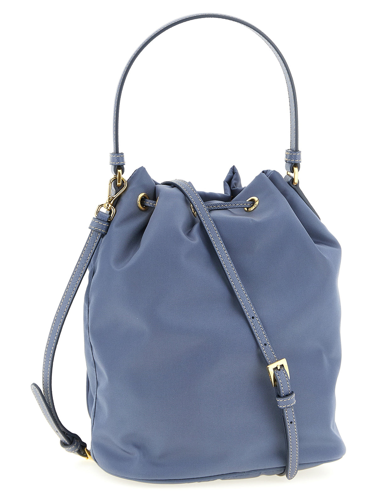 Blaue Handtasche aus recyceltem Polyamid