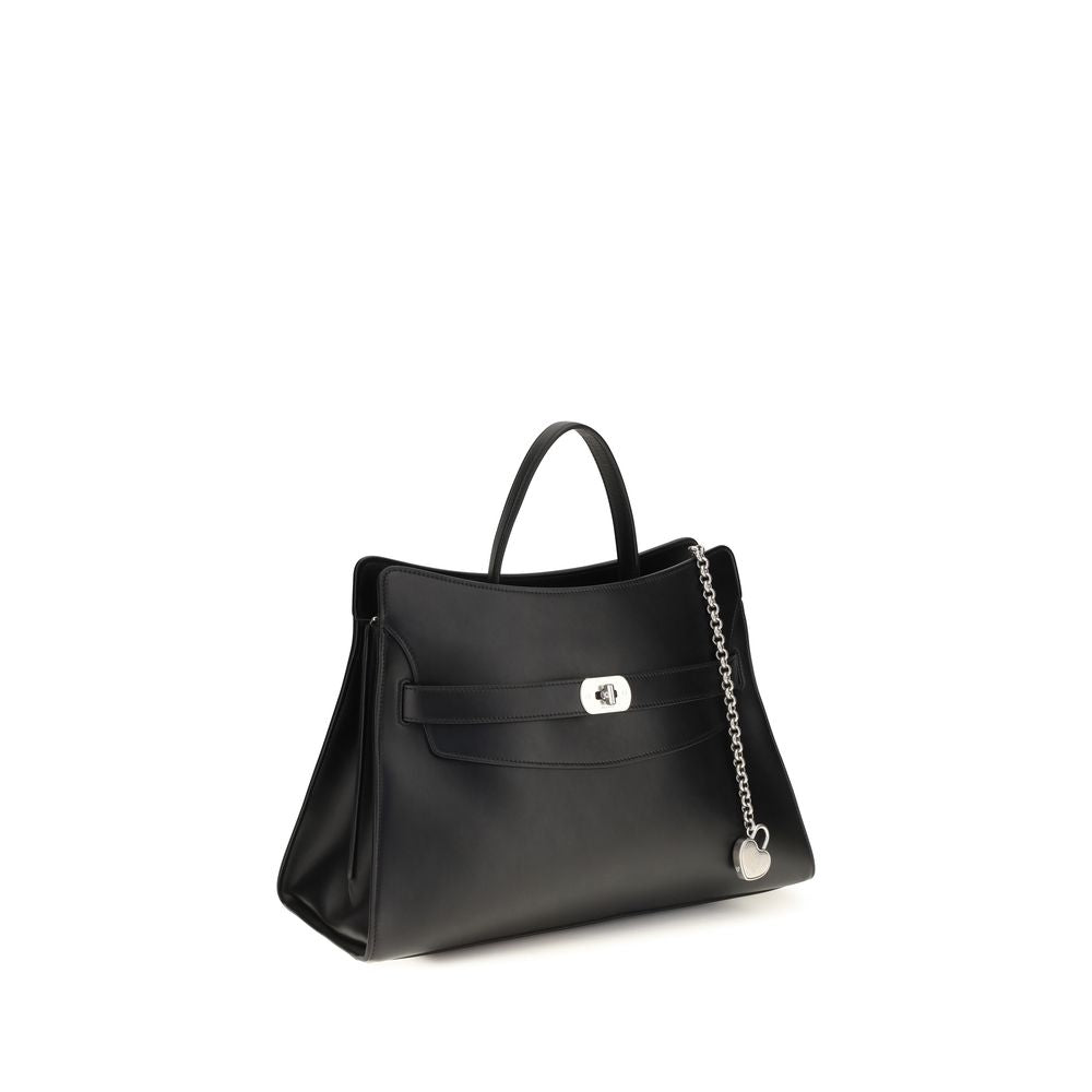 Schwarze Bos Taurus Kalbsleder Schultertasche
