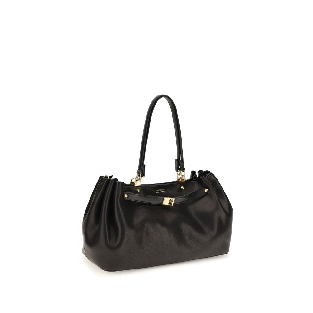 Schwarze Bos Taurus Kalbsleder Schultertasche