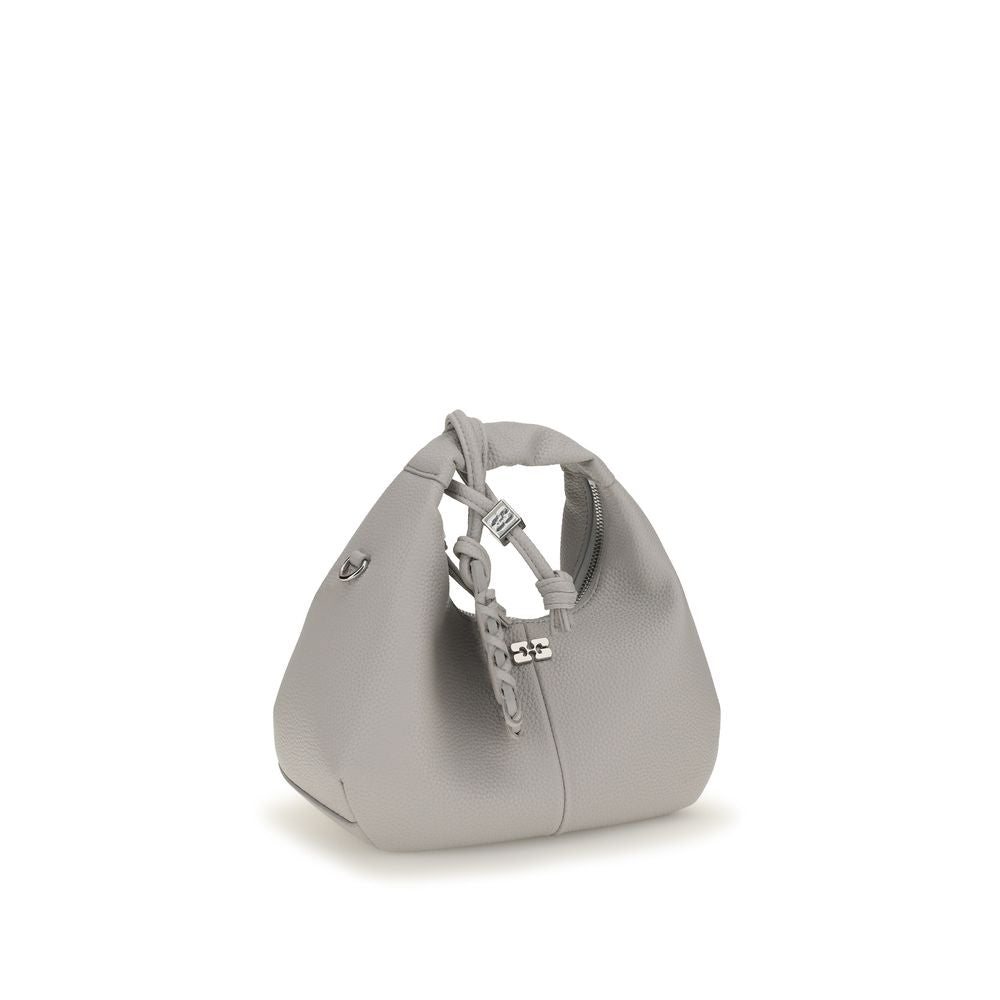 Graue Schultertasche aus Polyester