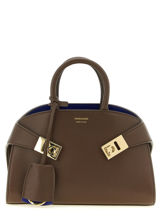Braune Kalbsleder-Handtasche