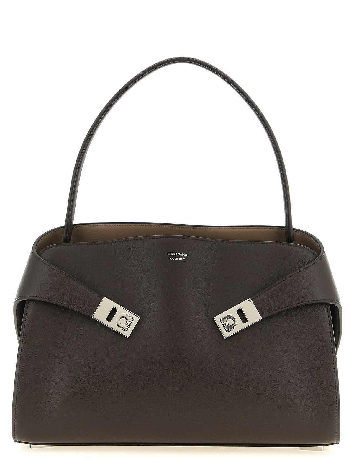 Braunes Kalbsleder Damen Crossbody Tasche