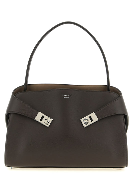 Braunes Kalbsleder Damen Crossbody Tasche