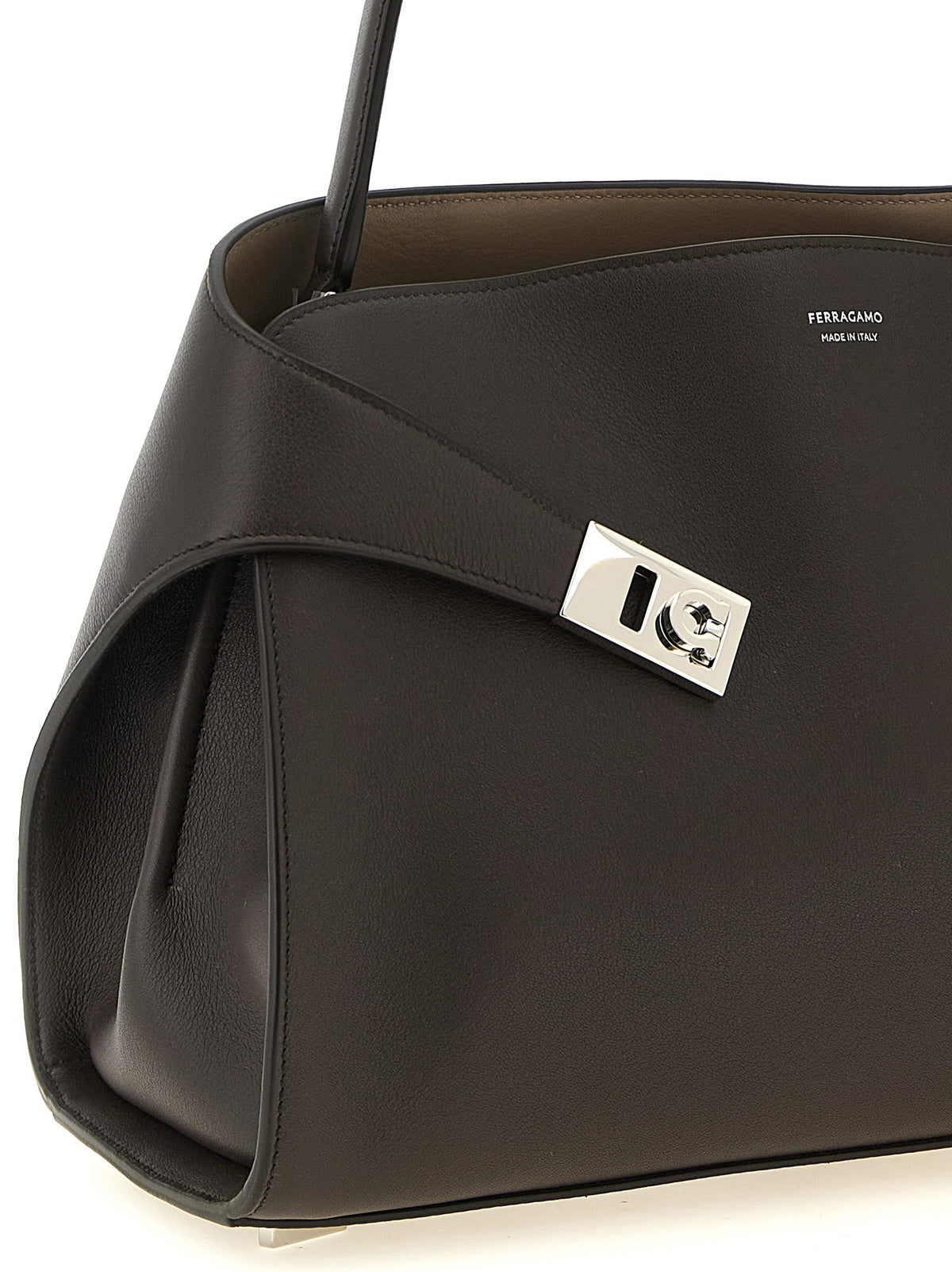Braunes Kalbsleder Damen Crossbody Tasche