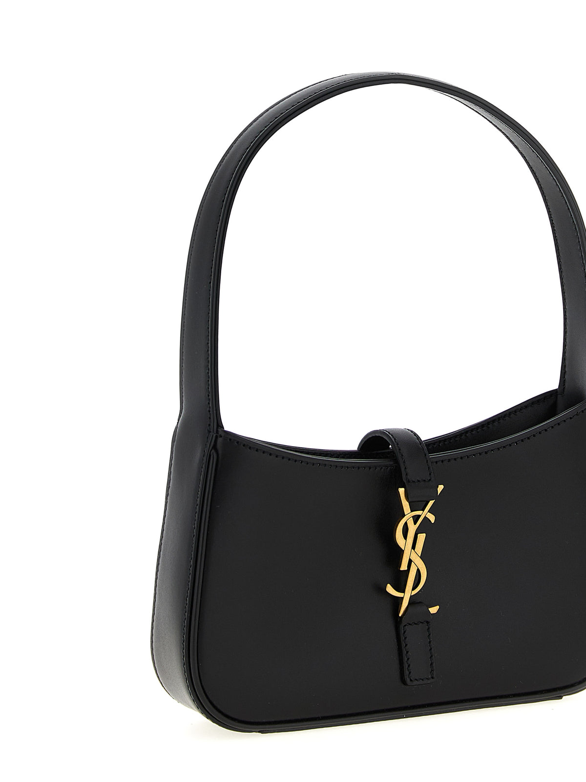 Schwarze Kalbsleder-Handtasche