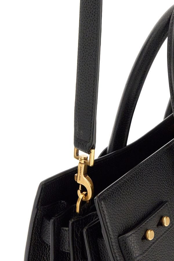 Sac de Jour handbag in black calfskin