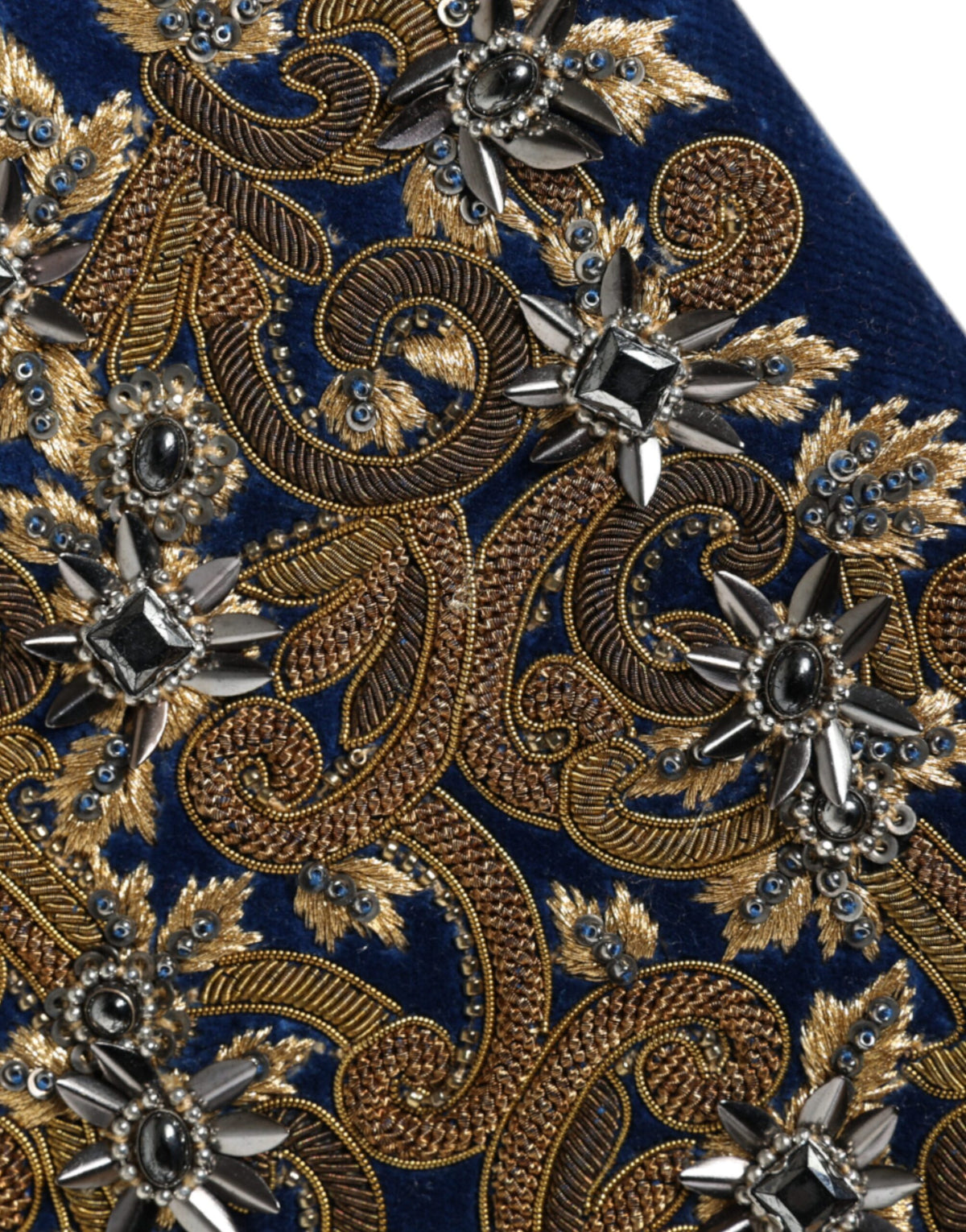 Blau Samt Gold Rahmen Kupplung Abend Party Handtasche