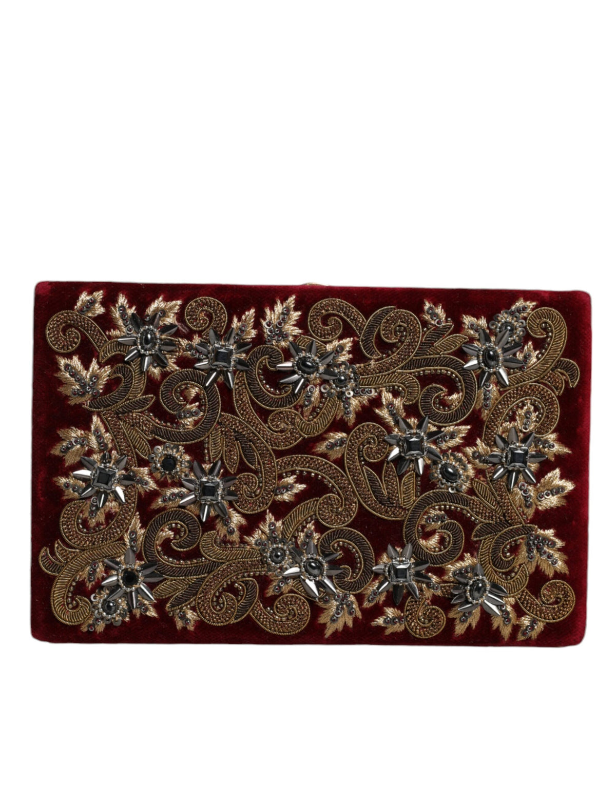 Rot Samt Gold Rahmen Kupplung Abend Party Handtasche