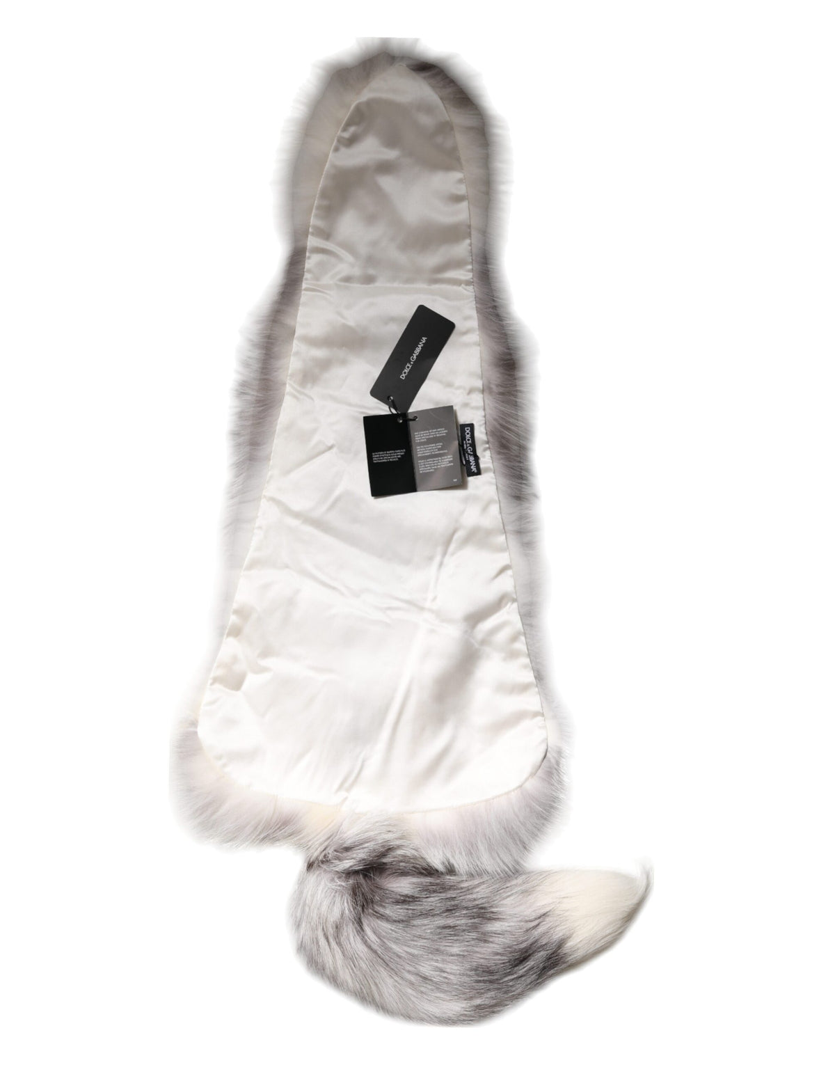 Weißer Fuchs Pelz Hals Wrap Warmer Winterschal